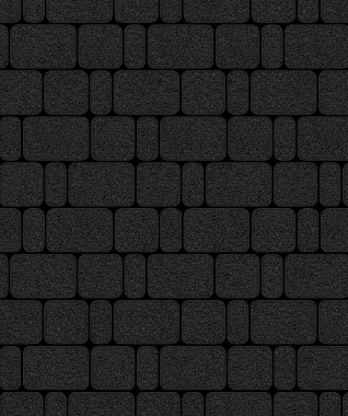 Тротуарная плитка КЛАССИКО - Стоунмикс Черный, комплект из 3 видов плит