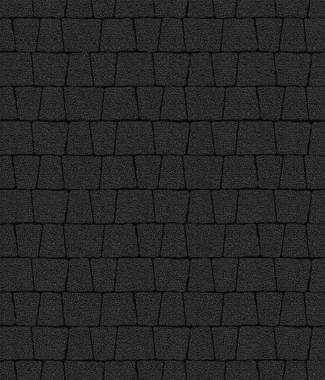 Тротуарная плитка АНТИК - Гранит Черный, комплект из 5 видов плит